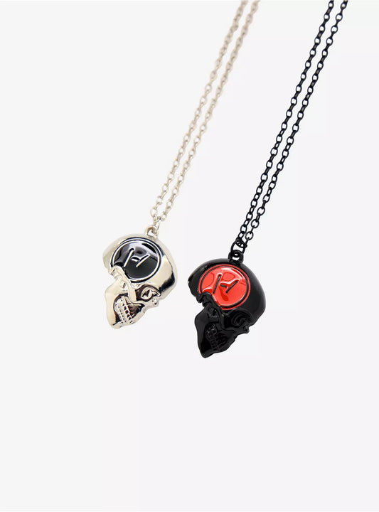 Twenty One Pilots Skull Best Friend Necklace Set